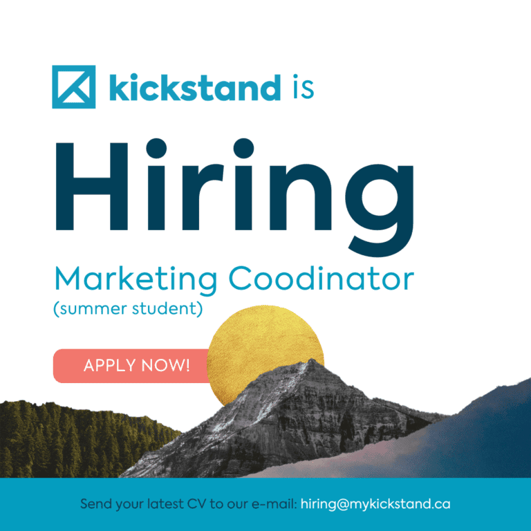 Kickstand Connect is Hiring Summer Marketing Coordinator