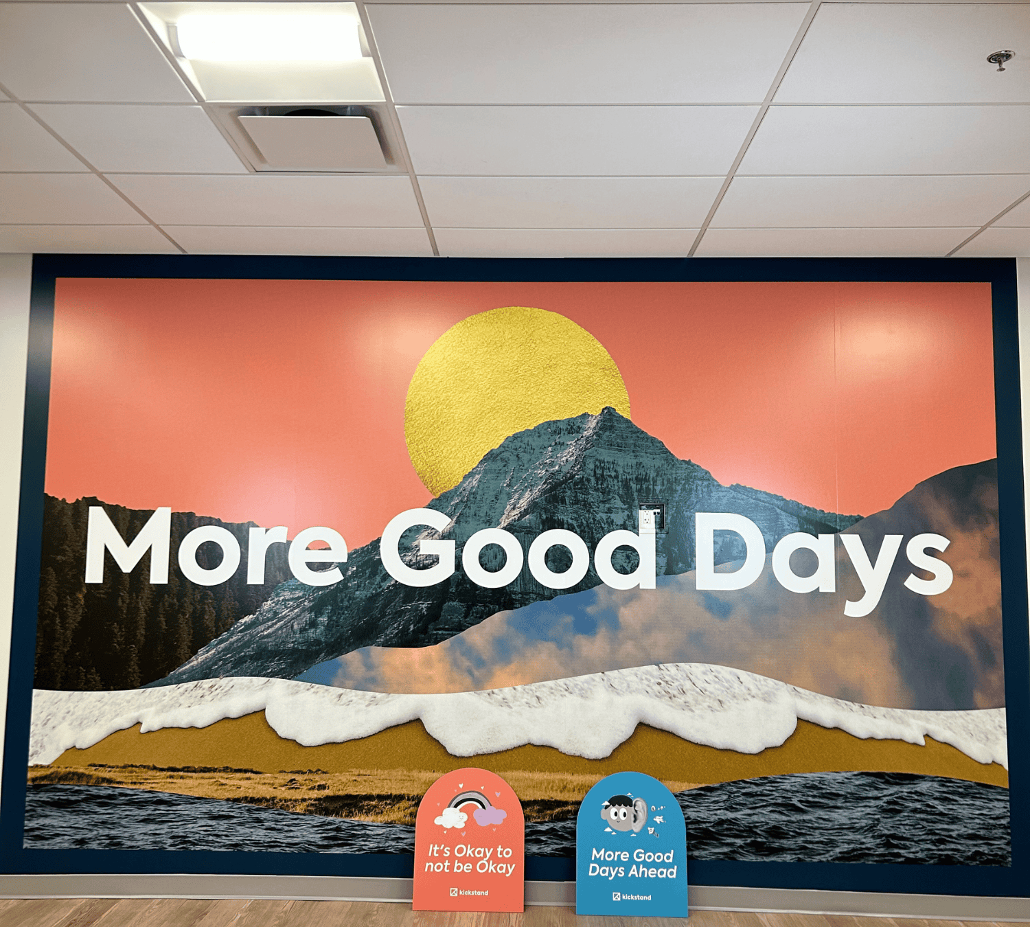 More Good Days Mural at Kickstand Edmonton Launch Event