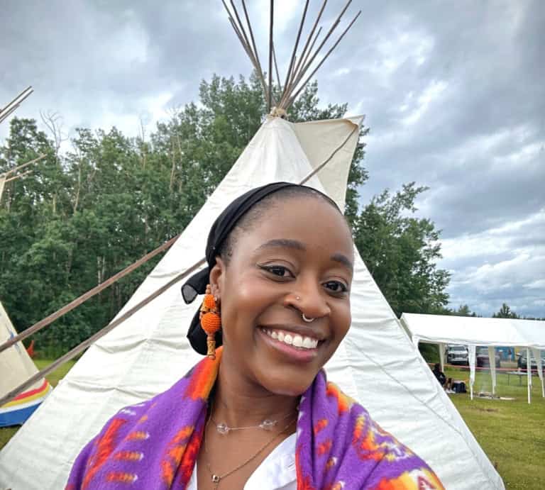Medicine Hat 5 Hamda Odukoya, Communications Coordinator with Kickstand Backbone Team staff.