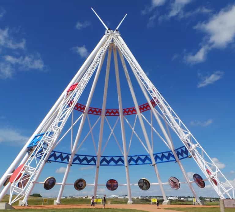 Medicine Hat 1 The World’s Tallest Teepee, a landmark in Medicine Hat, Alberta.